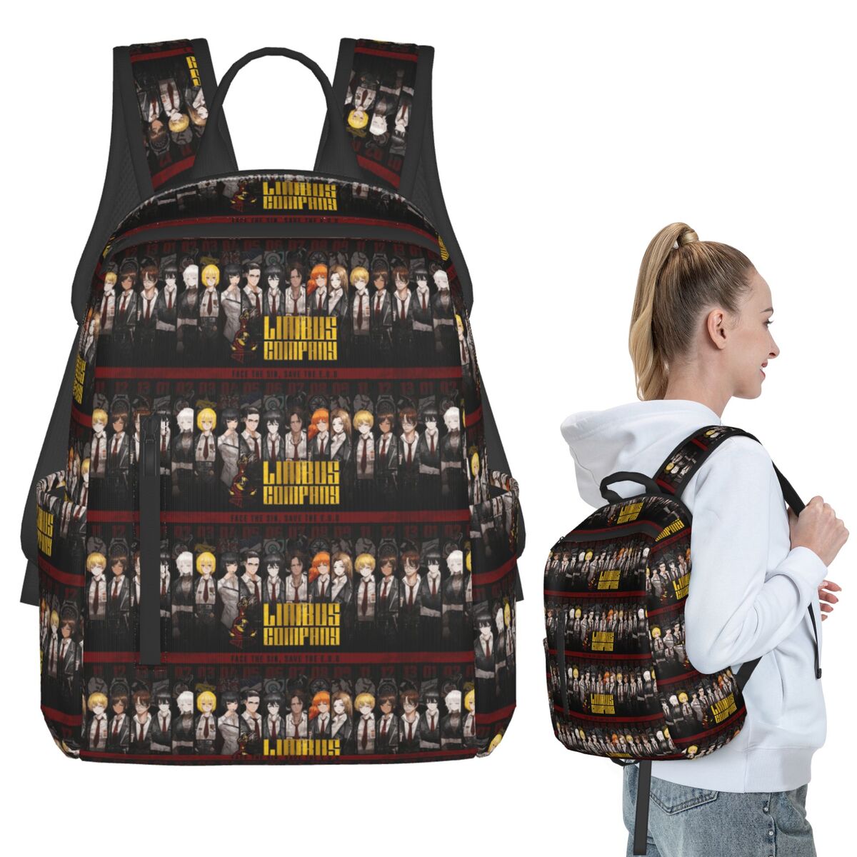 Women Bags Company - กระเป๋าเป้ Limbus กระเป๋าหนังสือสำหรับนักเรียน กระเป๋านักเรียนสำหรับเด็กชายและเด็กหญิง กระเป๋าสะพายไหล่ใส่แล็ปท็อป สำหรับผู้ชายและผู้หญิง