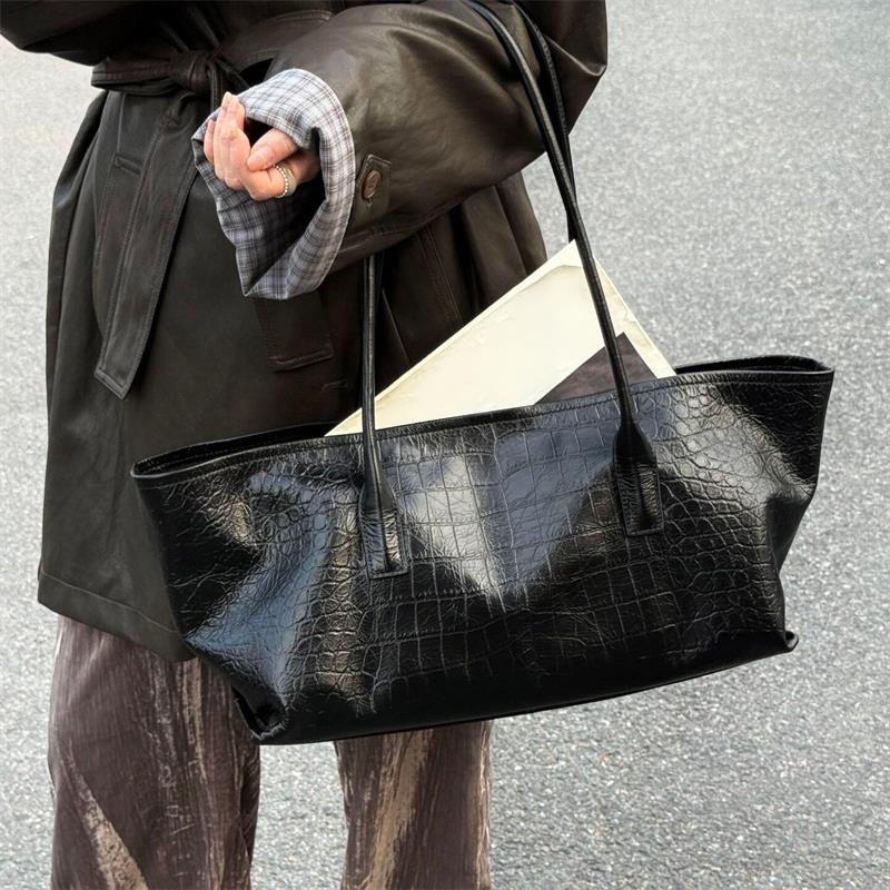 กระเป๋าโท้ทลายจระเข้สไตล์วินเท - Women Bags Branded บทวิจารณ์และราคา