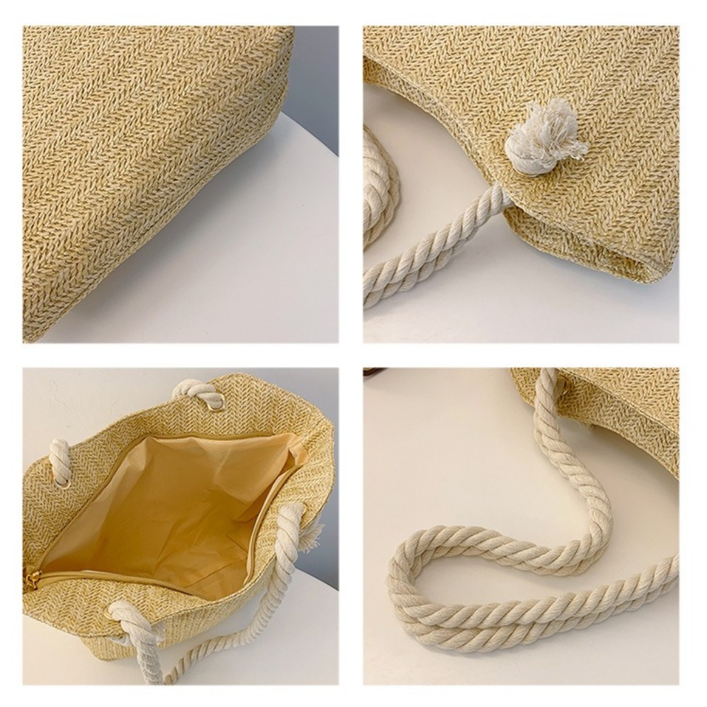 กระเป๋าชายหาดฤดูร้อนใหม่ กระเป - Women'S Raffia Bags บทวิจารณ์และราคา