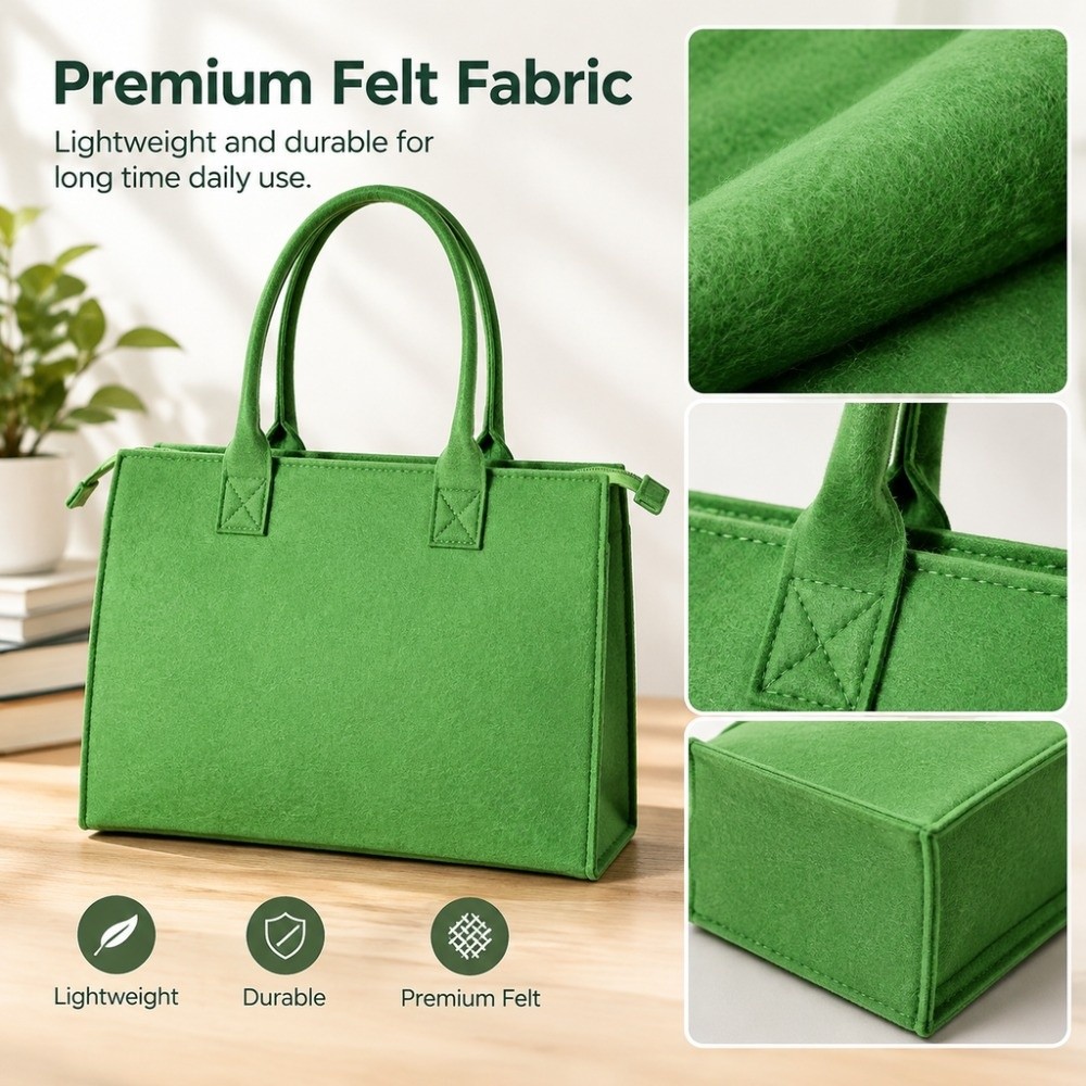 กระเป๋าโท้ทผ้าสักหลาดขนาดใหญ่พ - Women Hand Bags For Office บทวิจารณ์และราคา
