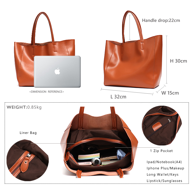 กระเป๋าถือกระเป๋าโท้ทหนังวัวแบ - Women Bags Branded บทวิจารณ์และราคา