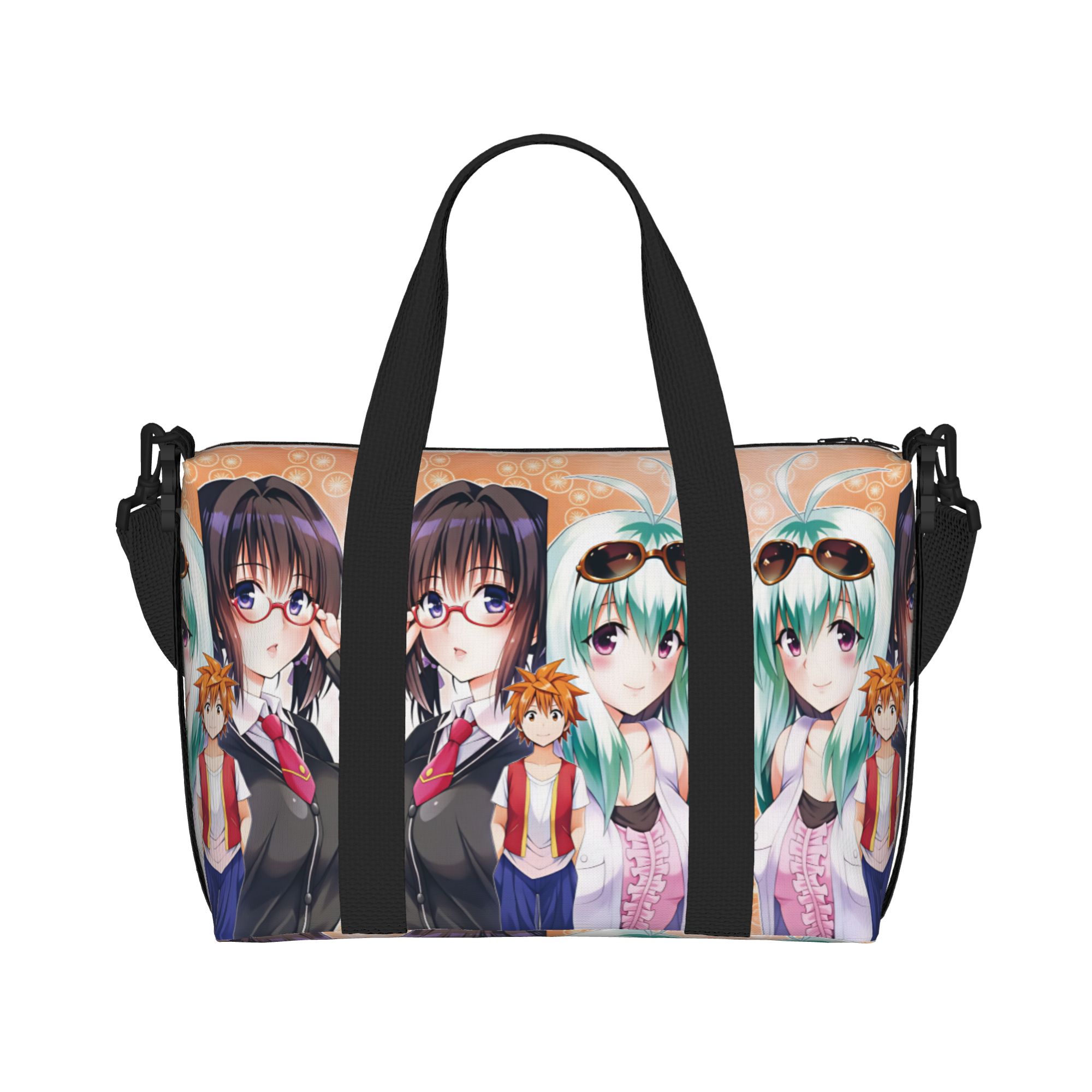 กระเป๋าโท้ทชายหาดลายอนิเมะสั่ง - Women Bags Ru บทวิจารณ์และราคา