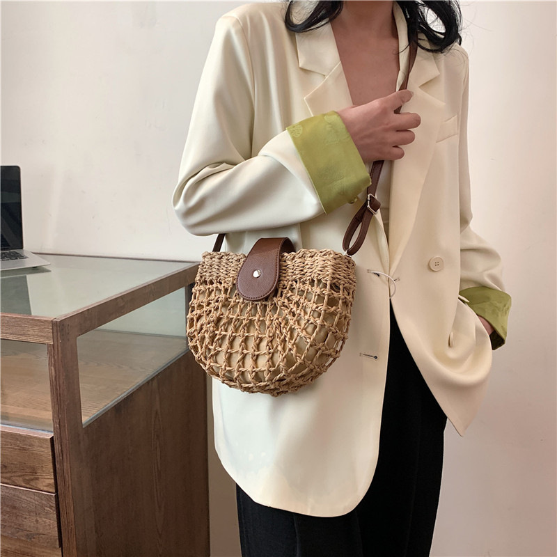 กระเป๋าสะพายข้างทรงอานม้า ทำจา - Women'S Raffia Bags บทวิจารณ์และราคา